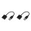 2Pcs External USB Sound Card Adapter With Headphone Microphone Jack 5