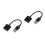 2Pcs External USB Sound Card Adapter With Headphone Microphone Jack 8