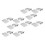 30Pcs Rectangular Aluminum Foil Containers Silver 5