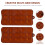 10 Pcs Diy Chocolate Silicone Mold Multi-Grid Candy Cookie Maker 8