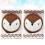 One Pair Fox Pattern Deep Coffee Knee Pads For Kids Infants 4