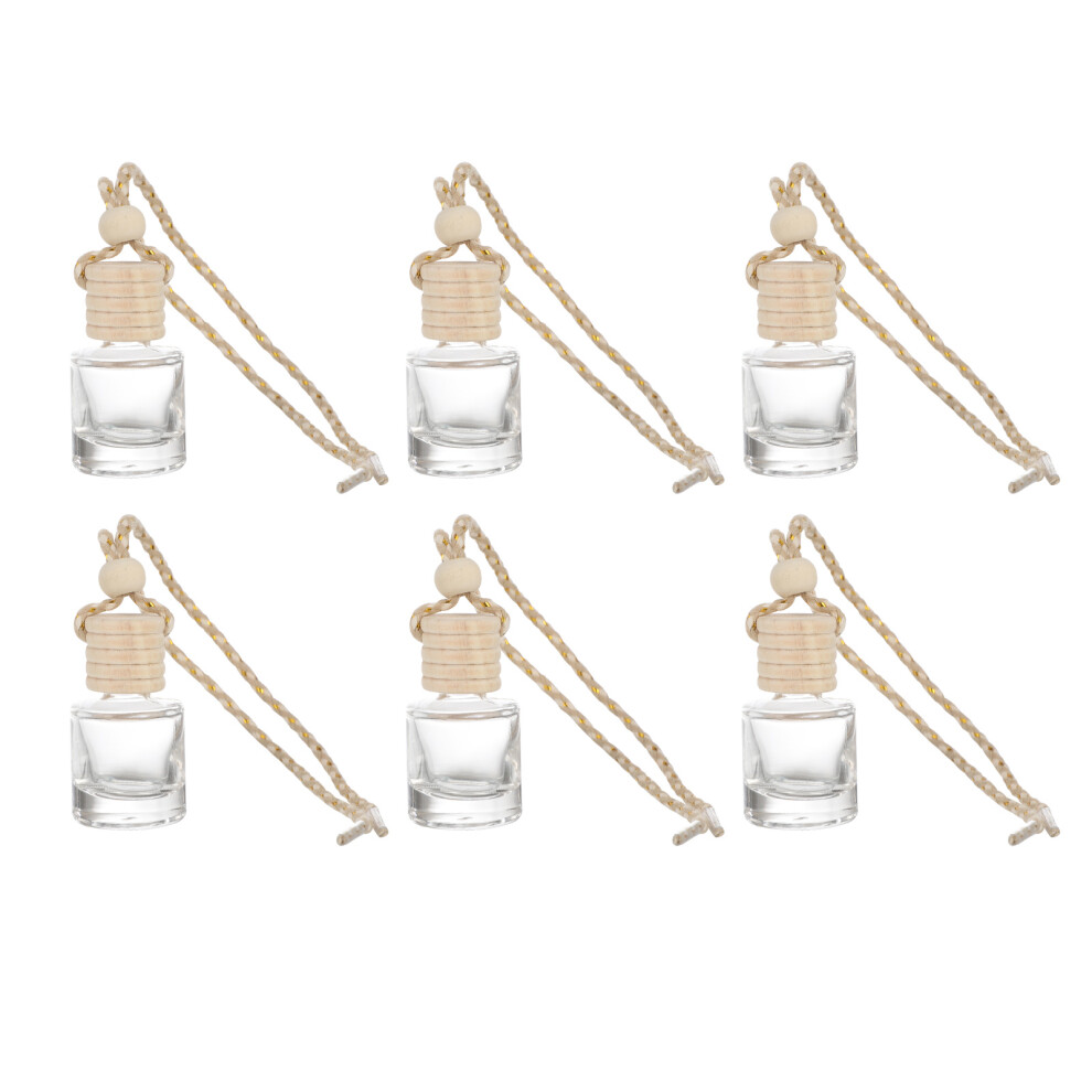 6Pcs Empty Car Hanging Perfume Bottle Aromatherapy Pendant 3353256910621