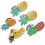 10 Pcs Original Fruit Brooches Summer Style Fresh Pineapple Design 10