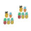 10 Pcs Original Fruit Brooches Summer Style Fresh Pineapple Design 5