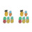 10 Pcs Original Fruit Brooches Summer Style Fresh Pineapple Design 8