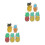 10 Pcs Original Fruit Brooches Summer Style Fresh Pineapple Design 7