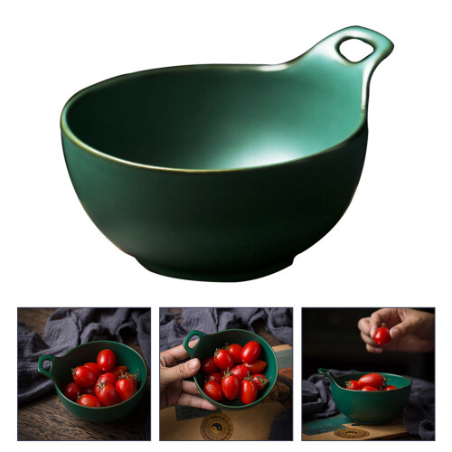 Ceramic Salad Bowl Fruit Pudding Serving Bowl Household Food 2