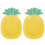 2Pcs Small Ceramic Pineapple Shaped Soy Sauce Vinegar Dishes 1