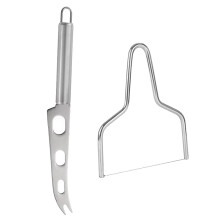 2Pcs Stainless Steel Cheese Kit For Hard Block Cheese