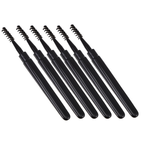 6Pcs Eyelash Brush With Lid Mascara Applicator Makeup Tool