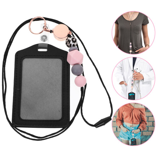 One Set Id Card Holder With Lanyard For Bus Work Cards 2