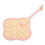 4Pcs Hand Woven Straw Fan Small Four Leaf Clover Shape 3