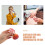 Diamond Shaped Nail Dust Brush Soft Bristles Multi Functional 9