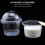 100 Pcs Thickened Storage Cups With Lid For Desserts (Transparent) 11