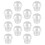 100 Pcs Thickened Storage Cups With Lid For Desserts (Transparent) 1
