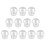 100 Pcs Thickened Storage Cups With Lid For Desserts (Transparent) 4