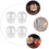100 Pcs Thickened Storage Cups With Lid For Desserts (Transparent) 5
