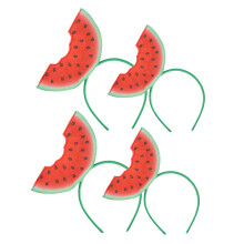 4Pcs Watermelon Slice Headband For Girls Summer Hair Accessory