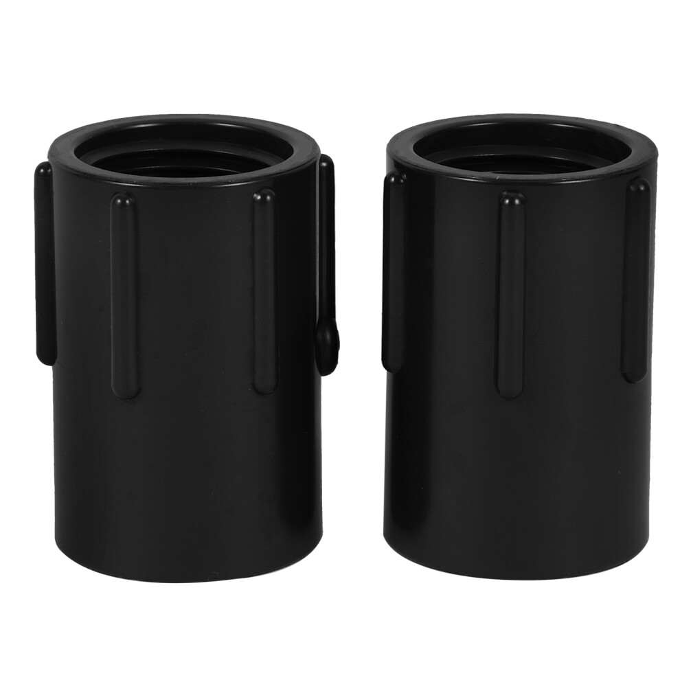 2Pcs Pvc Threaded Pipe Connector Grey For Water Purification And Pipes 3353209617553