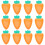 16Pcs Paper Carrot For Outdoor 8