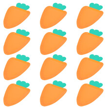 16Pcs Paper Carrot For Outdoor