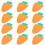 16Pcs Paper Carrot For Outdoor 1