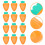 16Pcs Paper Carrot For Outdoor 3