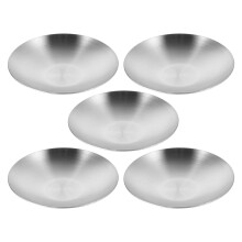 15 Pcs Stainless Steel Round Mini Saucer Bowls For Soy Sauce Sushi