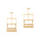 2Pcs Wooden Easel Artist Pine Table Frame Display 4