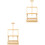 2Pcs Wooden Easel Artist Pine Table Frame Display 3