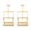 2Pcs Wooden Easel Artist Pine Table Frame Display 2