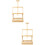 2Pcs Wooden Easel Artist Pine Table Frame Display 7