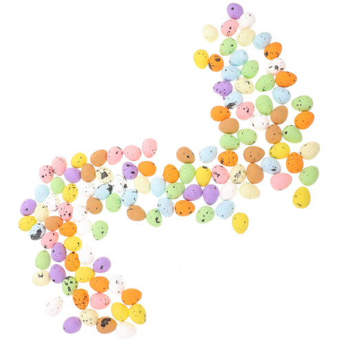 500 Pcs Easter Colorful Foam Eggs Simulation Basket Filler 2