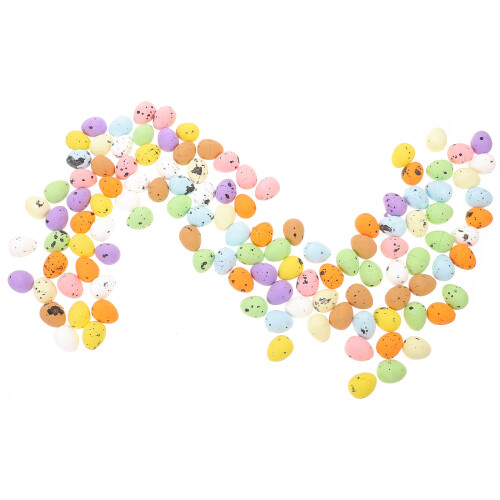 500 Pcs Easter Colorful Foam Eggs Simulation Basket Filler 1
