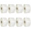 8 Rolls Clear 38mm Envelope Wafer Seal Self Adhesive Labels 5