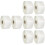 8 Rolls Clear 38mm Envelope Wafer Seal Self Adhesive Labels 6