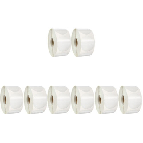 8 Rolls Clear 38mm Envelope Wafer Seal Self Adhesive Labels 1