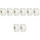 8 Rolls Clear 38mm Envelope Wafer Seal Self Adhesive Labels 3
