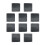 10Pcs Black PVC Computer Fan Dust Filter Mesh Cooler Fan Cover 1