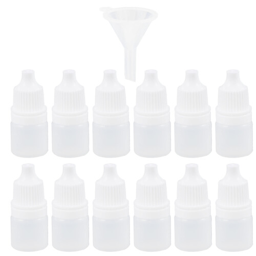 60 Pcs Squeezable Plastic Eye Dropper Bottles 3ml 2