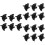 18 Pcs Universal Motorcycle Visor Screws Accessories 8