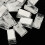 60Pcs Mini Clear Plastic Badge Clips For ID Cards Name Tags 5