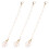 3Pcs Water Cup Handle Chain Pendant Letter Charm Decor 8