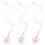 3Pcs Water Cup Handle Chain Pendant Letter Charm Decor 4