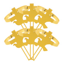 30 Pcs Napkin Rings Peace Dove Communion Serviette Holders