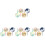 16 Pcs Luggage Tags Labels Map Suitcase Baggage Boarding Handbag Tags 4