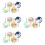 16 Pcs Luggage Tags Labels Map Suitcase Baggage Boarding Handbag Tags 9