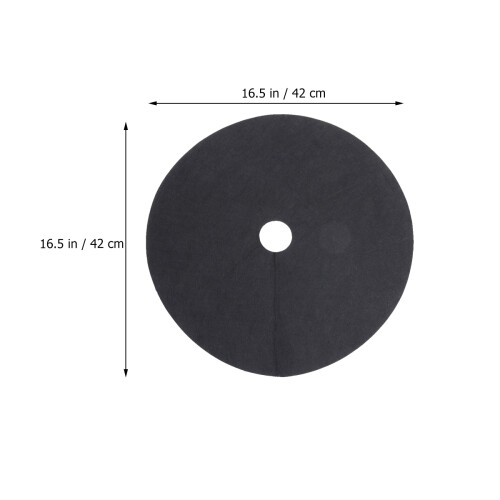 10Pcs Non-Woven Biodegradable Weed Fabric Ground Cover Black 1