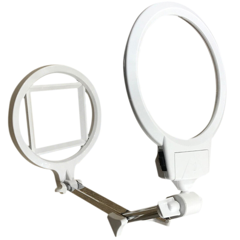 Ohphcall 2Pcs Magnifying Glass With Light And Stand Foldable Desktop Lamp