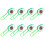 8Pcs Fruit Shaped Paper Clips For Office School Files Documents 10